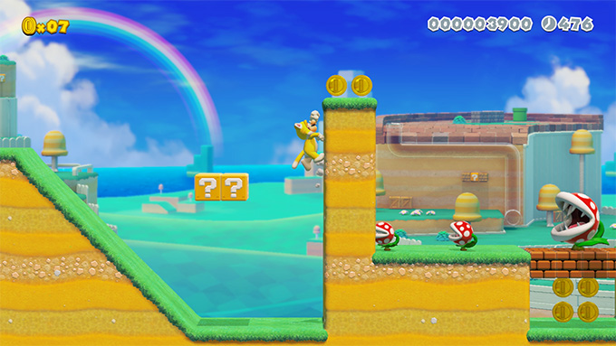 Video of Cat Mario scratching foes and climbing up walls.