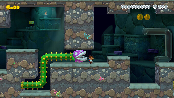 Video of a user drawing a path on the screen for a Piranha Creeper to follow.