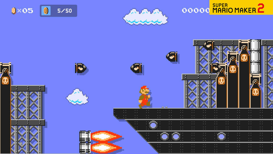 A video of Mario running across an Airship course.