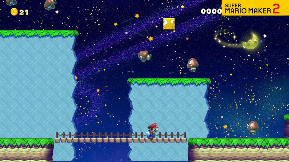 A video of Mario making his way across a Ground course.